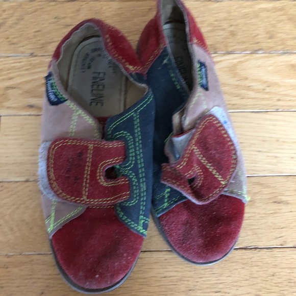 Kids' Vintage Fineline Suede Velcro Bowling Shoes - Picture 3 of 6